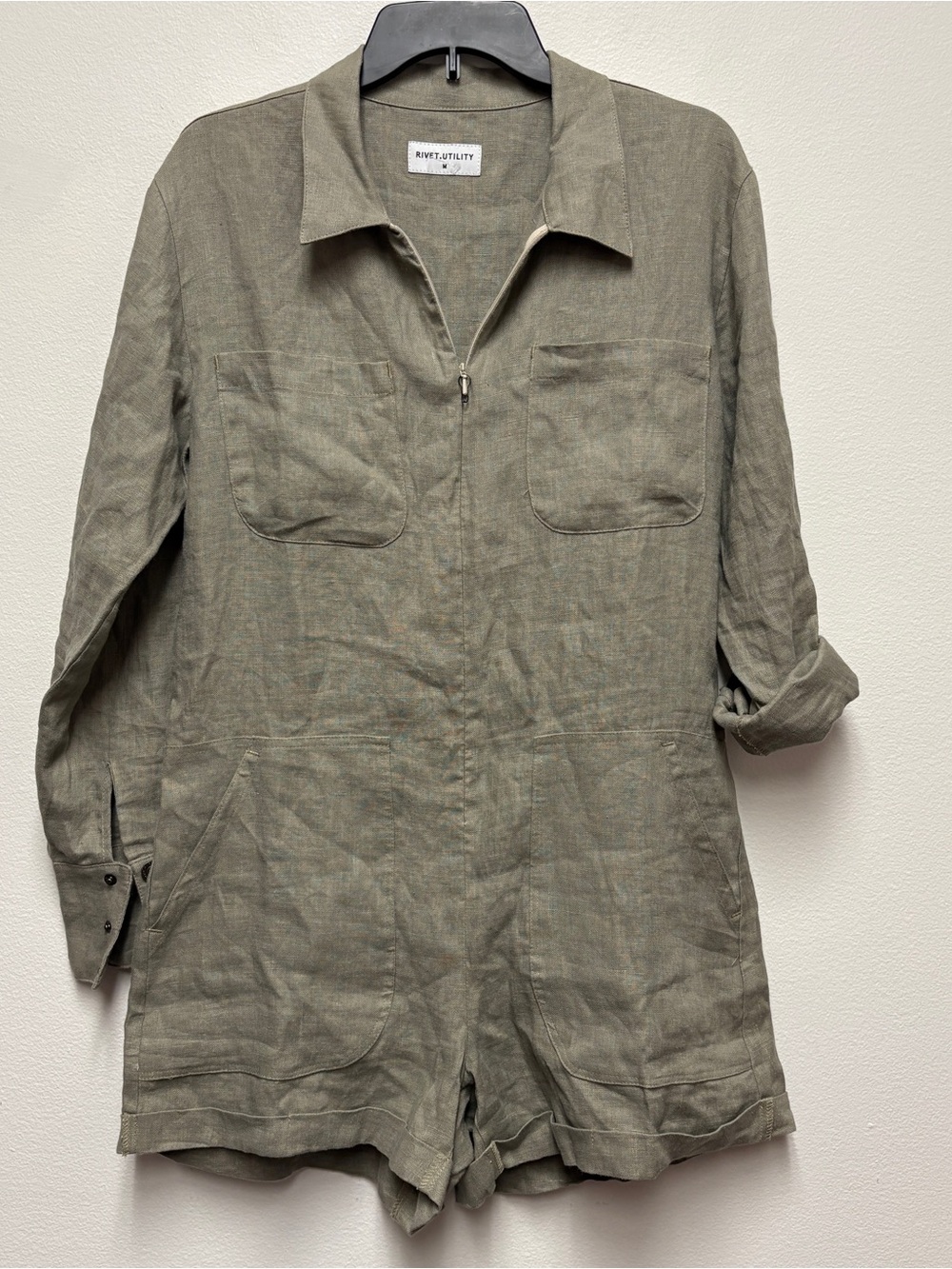 Rivet Utility Shorts Jumpsuit HotShot